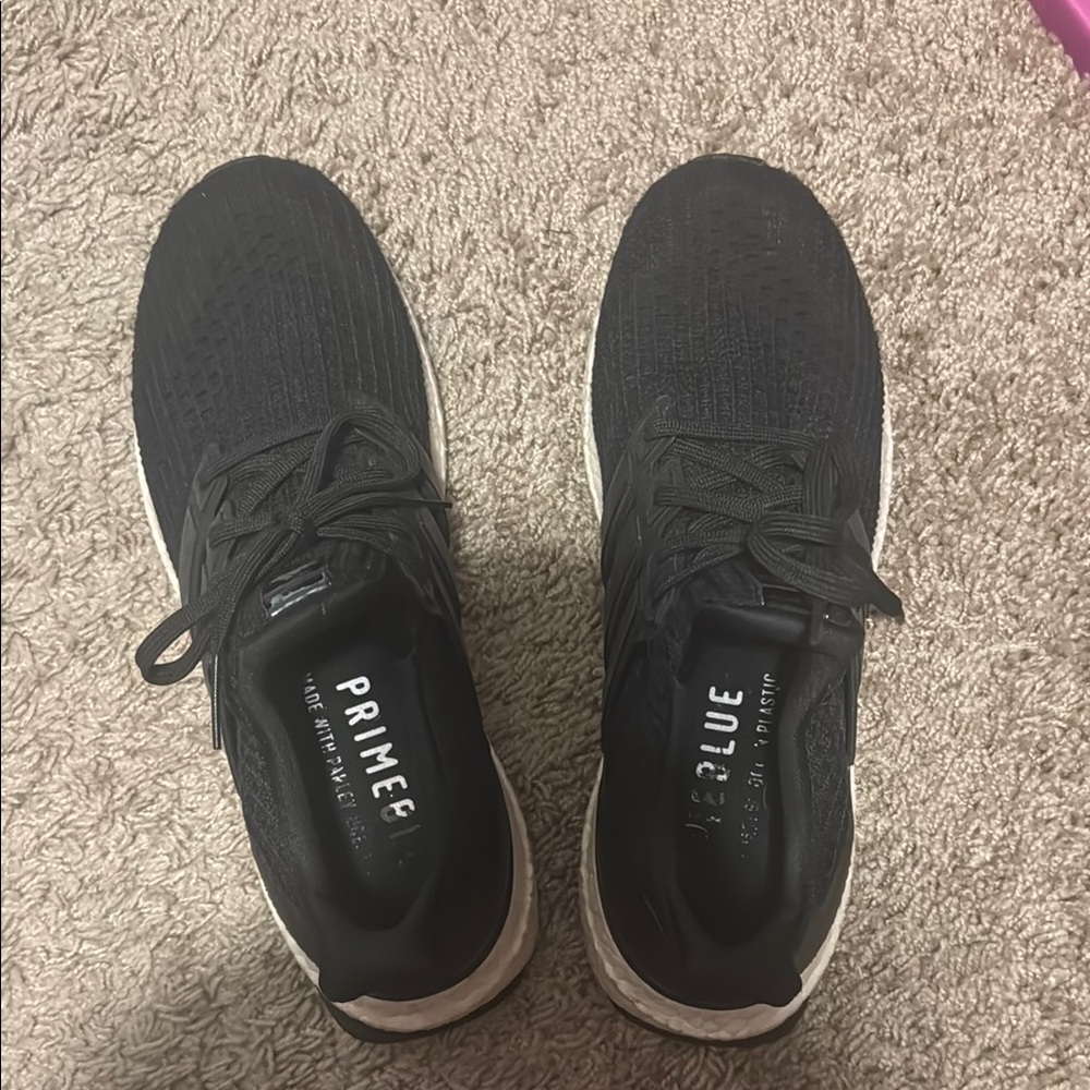 Adidas Black Athletic Sneakers with Sock-Like Fit